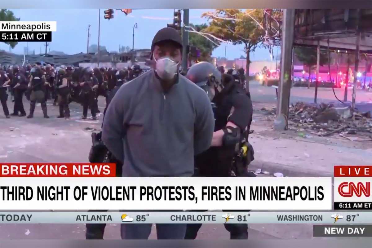 CNN team arrested on live TV among protests by George Floyd in Minneapolis