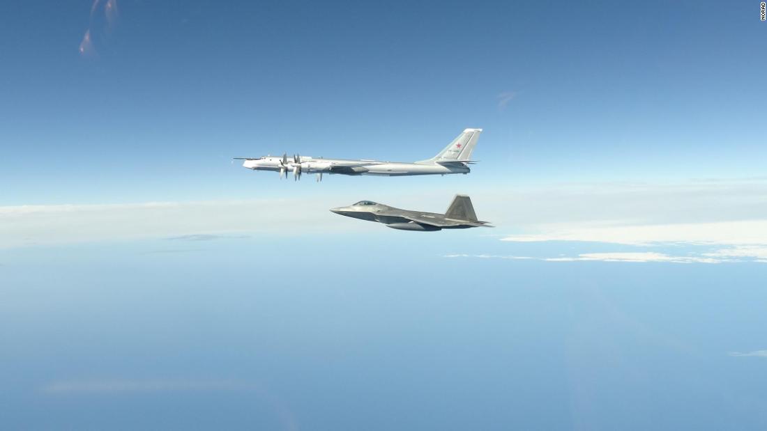 US military aircraft captured two Russian bombers and jet aircraft for the second time in a week on the Alaska coast