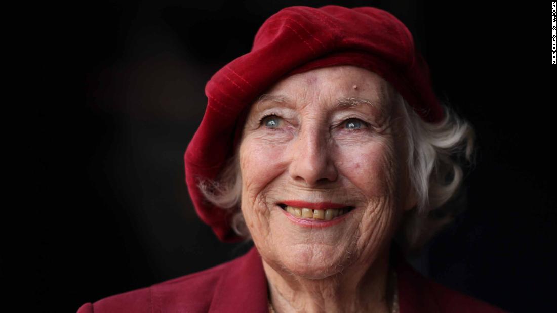 Forces' Sweetheart Dame Vera Lynn in central London, on October 22, 2009.