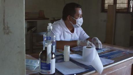 Elias Magin lives in the clinic in Caimito.
