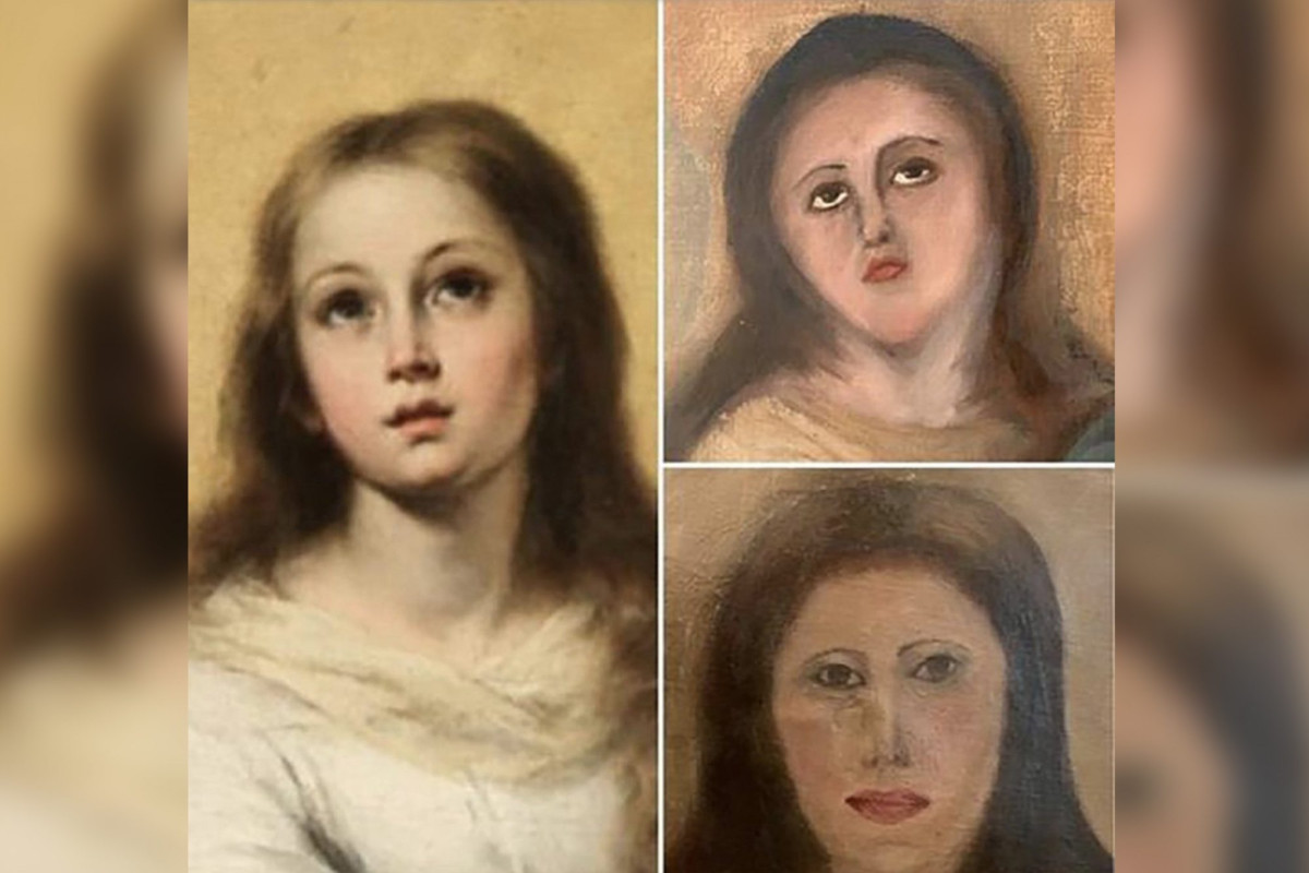 Botched art restoration turned Virgin Mary into a mess
