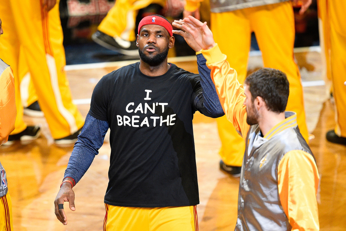 LeBron James protects right to vote with black stars