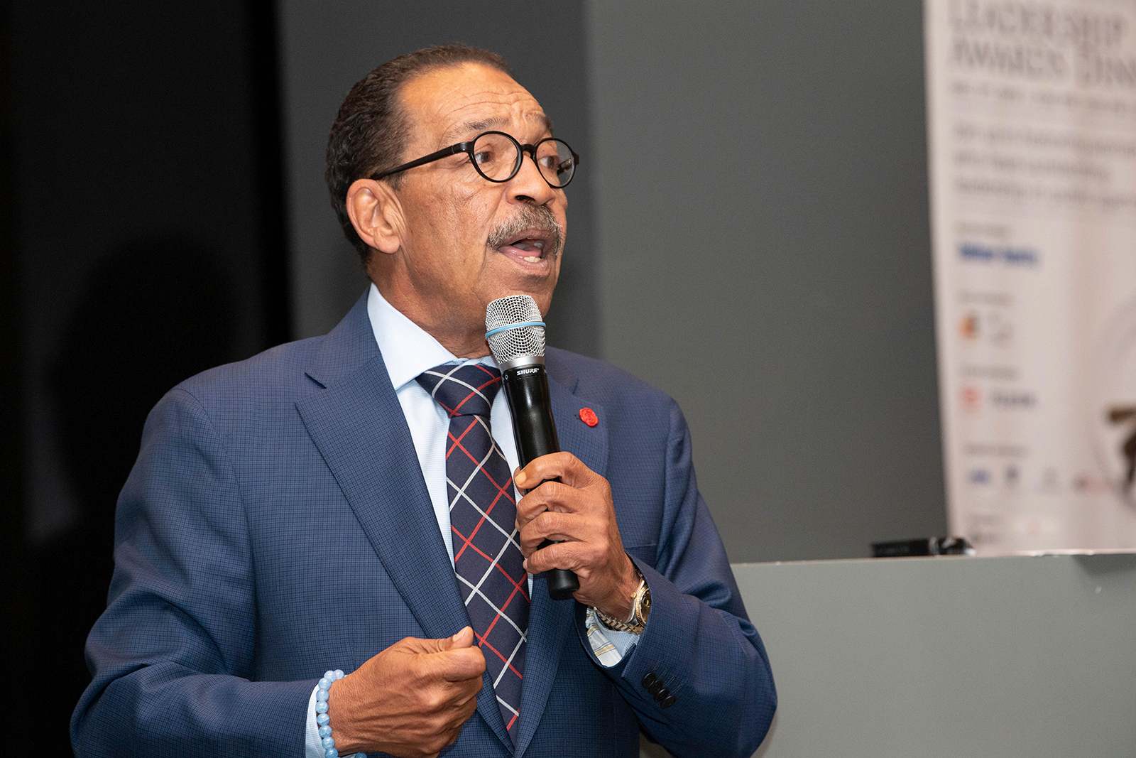 Herb Wesson Jr., President of the Los Angeles City Council, speaks at the City Club in Los Angeles on December 3, 2019
