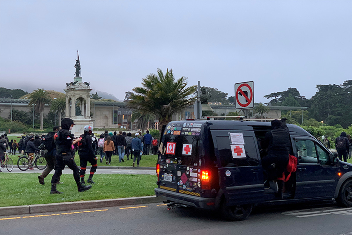 Protesters toppled Francis Scott key sculpture in San Francisco Park