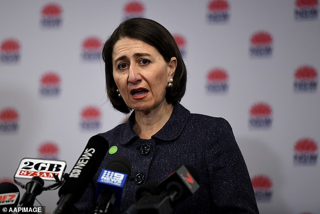 NSW Premier Gladys Berejiklian said on Thursday that the risk of contagion in NSW is 'very high'