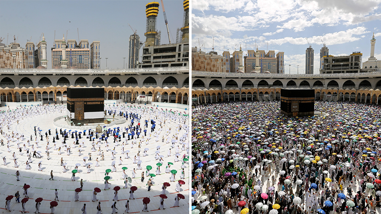 The Hajj in 2020 v the Hajj in 2019