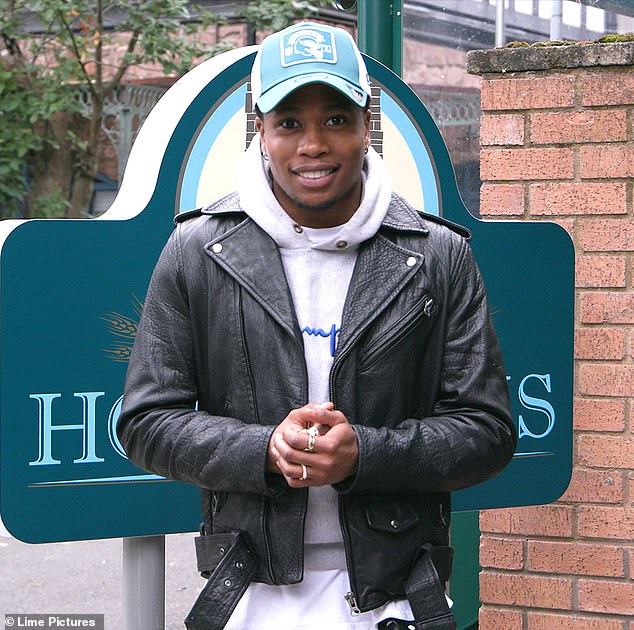We're back! Hollyoaks has resumed filming after it was forced to suspend production for four months due to the COVID-19 pandemic (Imran Adams pictured)
