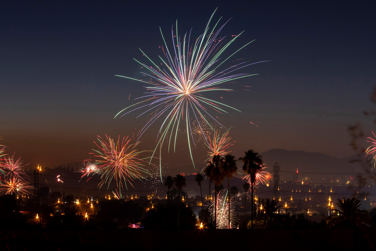 Illegal weekend fireworks lit Southern Cal and lit a lot of fires