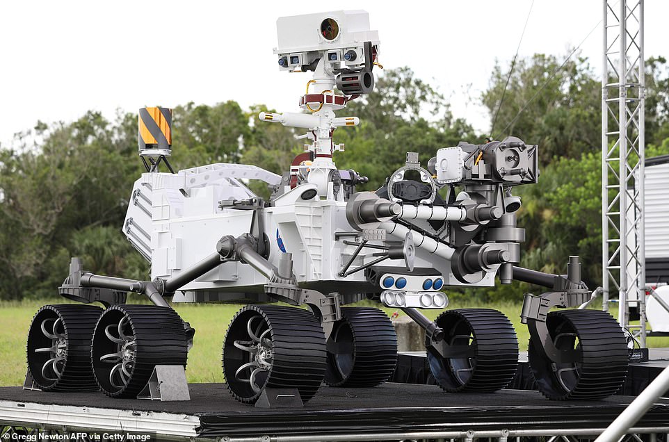 NASA is gearing up to send its Perseverance rover to Mars. The six-wheeled vehicle is currently at Cape Canaveral Air Force Station in Florida as it waits to for its 314 million mile journey to the Red Planet