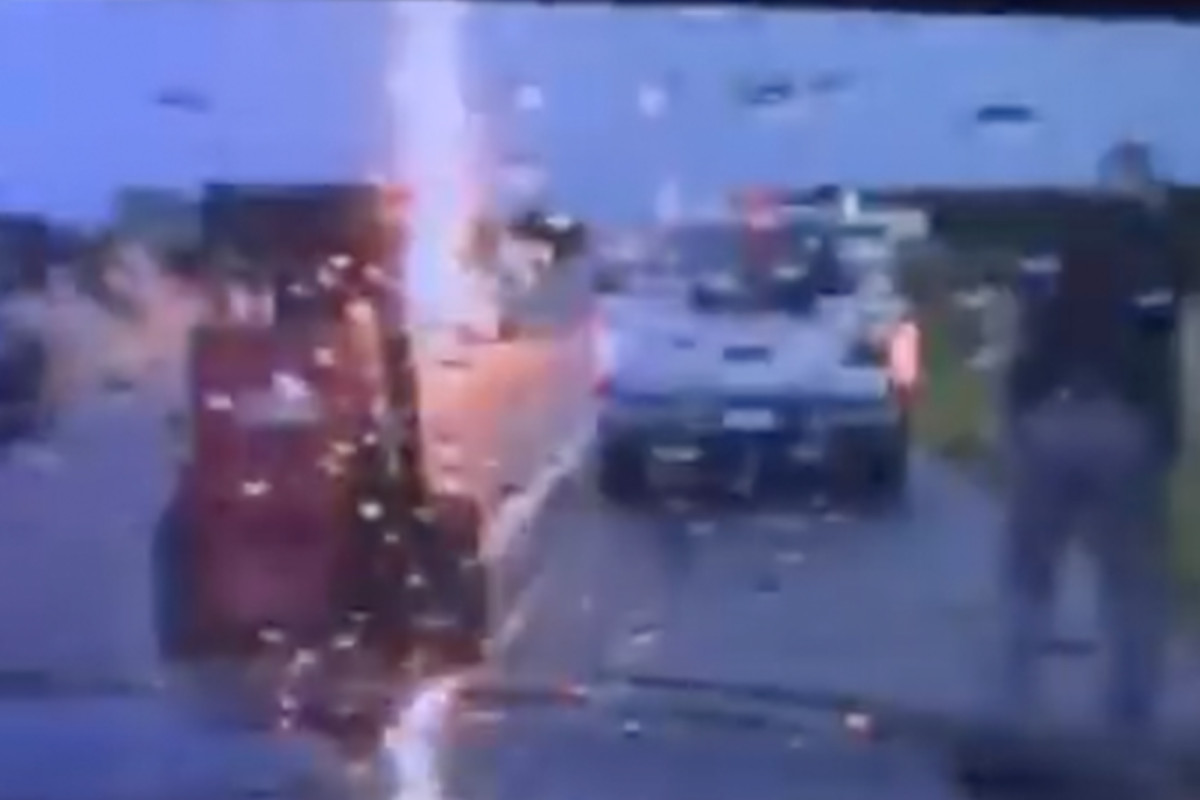 Oklahoma Trooper lightning struck co-driver