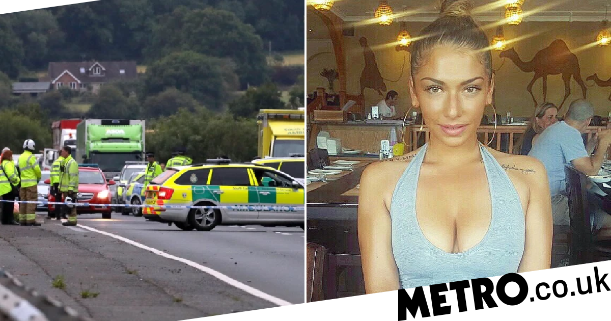 'Please don't let me die': Woman plummets off road bridge after car catches fire