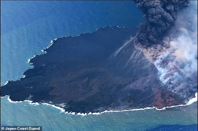 A volcanic island some 600 miles south of Japan is experiencing a ¿vigorous growth spurt.¿ Nishinoshima, which first emerged from the sea in the 1970s, has expanded an additional 500 feet from June 19 through July 3