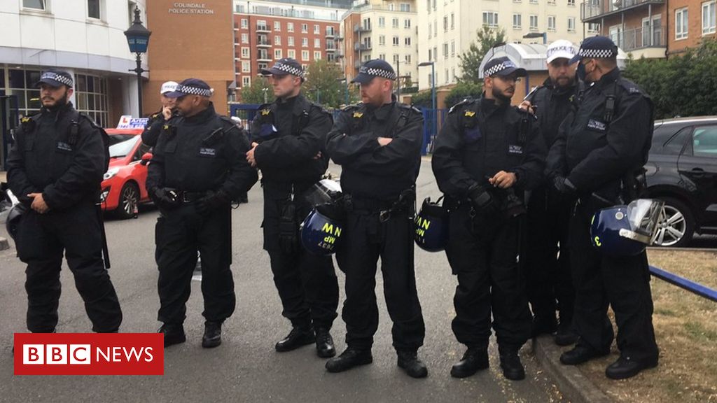 Met Police arrest of boy sparks protest at Colindale station