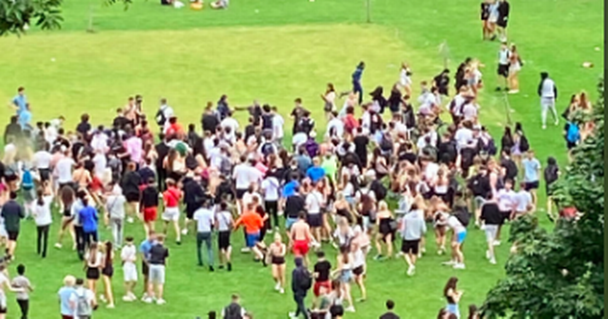 Police race to The Meadows in Edinburgh after 'mass brawl' breaks out