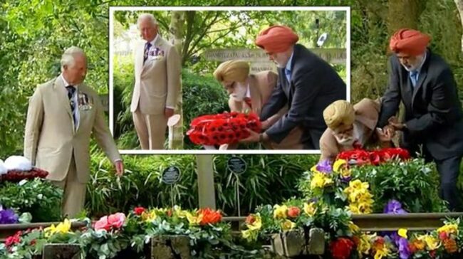 Prince Charles rushes to help WW2 veteran as he stumbles laying a wreath at VJ Day service | Royal | News