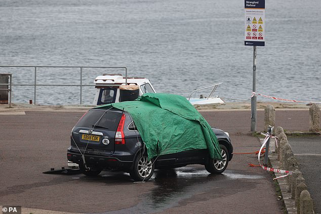A car was pulled out the water of the harbour in Strangford, Co Down in Northern Ireland after Brian Black died aged in his 70s