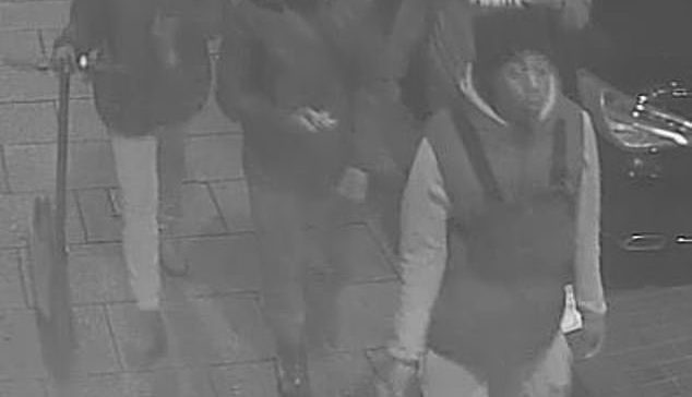 Detectives released images and CCTV footage of the four as they tried to speak to the incident