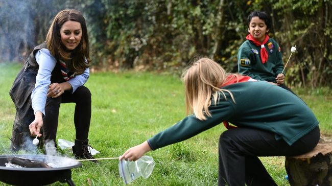 Kate Middleton toasts marshmallows with scouts as she plays important new royal role